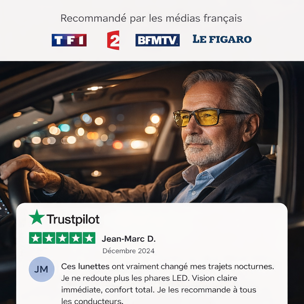 VisionNocturne™ - Lunettes Anti-Éblouissement