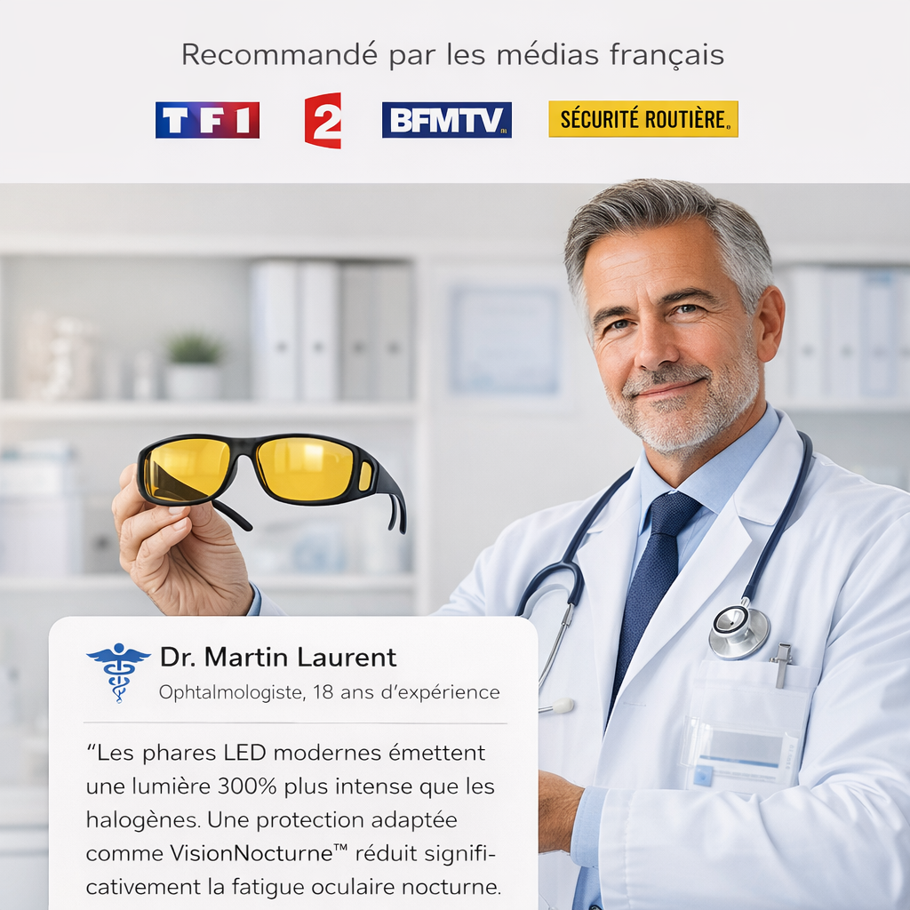 VisionNocturne™ - Lunettes Anti-Éblouissement