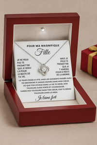 Pour ma magnifique fille – Collier symbole d’amour éternel