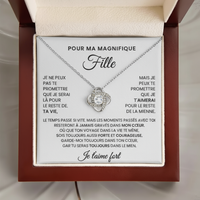 Pour ma magnifique fille – Collier symbole d’amour éternel