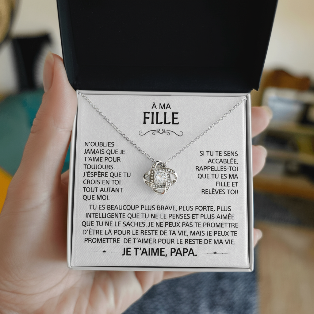 À ma fille – Collier symbole d’amour éternel