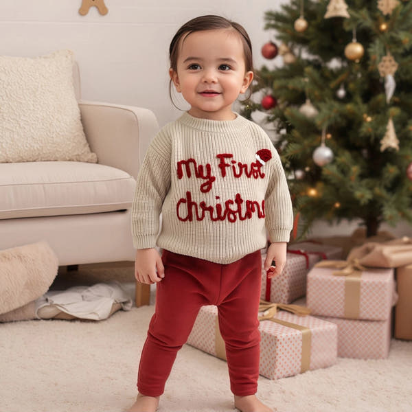 Pull Bébé Premier Noël (0–18 mois)