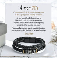 À mon Fils – Bracelet symbole d’amour éternel