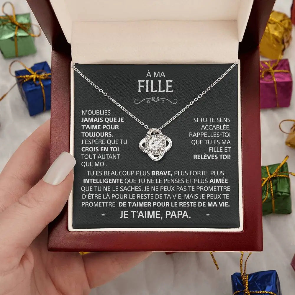 À ma fille – Collier symbole d’amour éternel