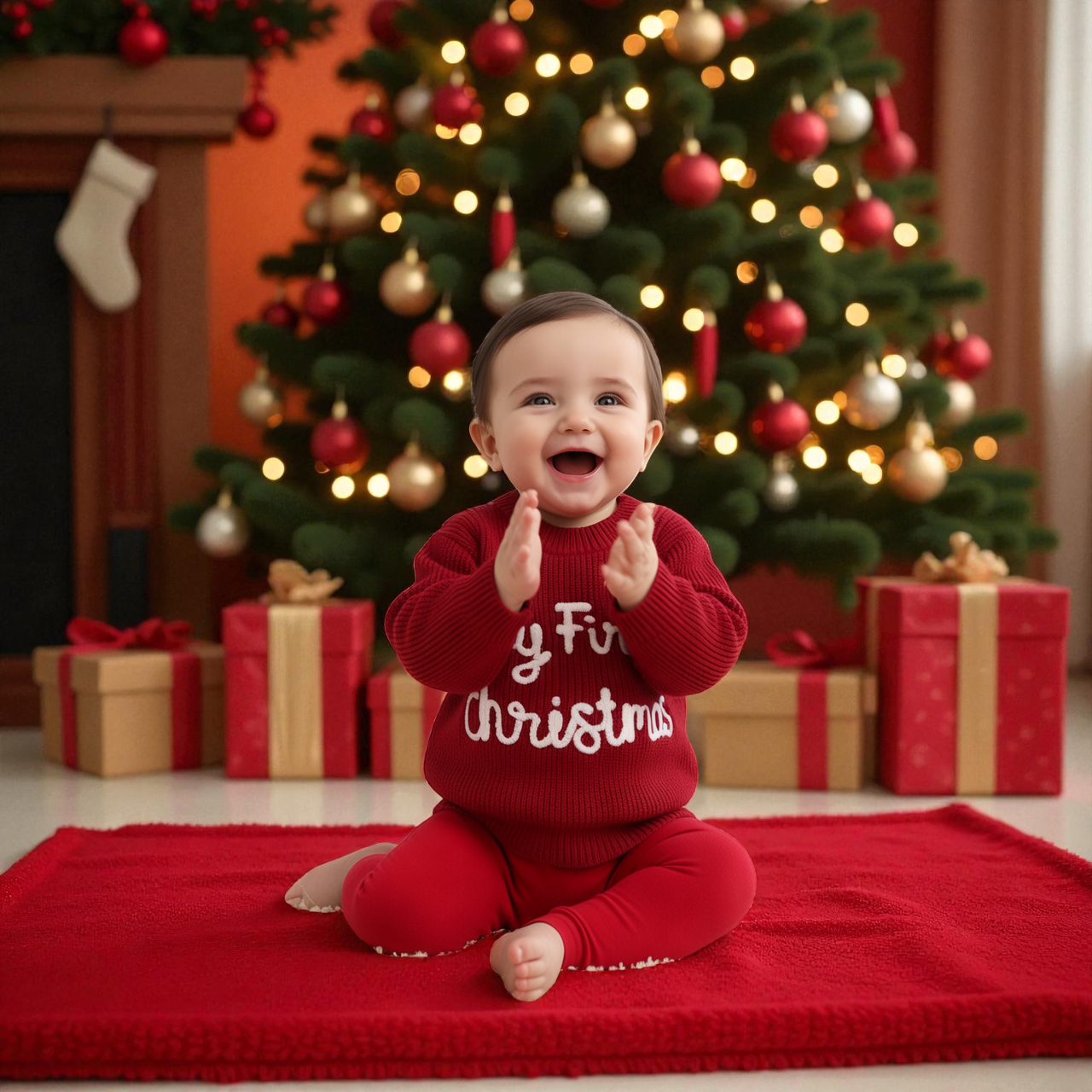 Pull Bébé Premier Noël (0–18 mois)