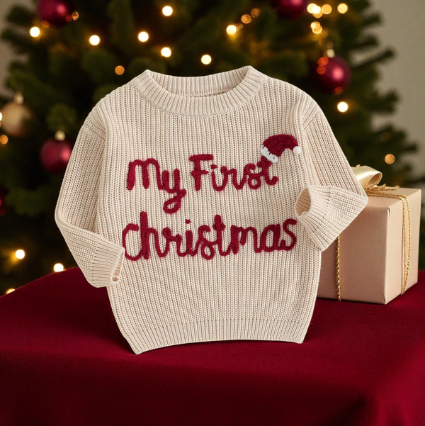 Pull Bébé Premier Noël (0–18 mois)