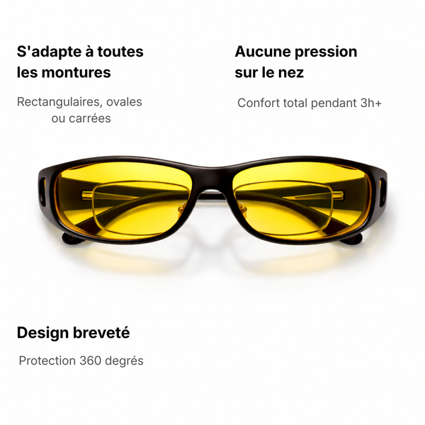 VisionNocturne™ - Lunettes Anti-Éblouissement
