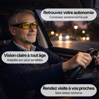 VisionNocturne™ - Lunettes Anti-Éblouissement